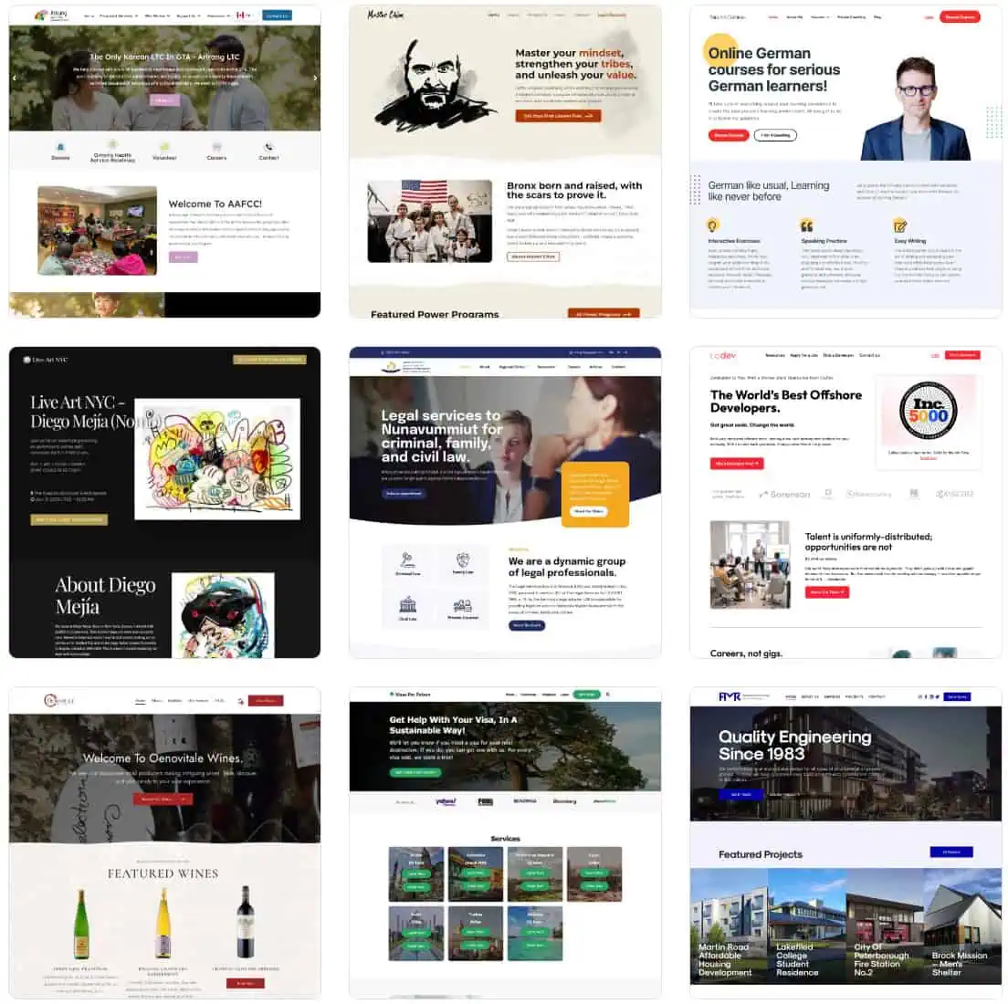 website compilation
